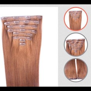 Seamless Clip-in extensions 100% Human Hair